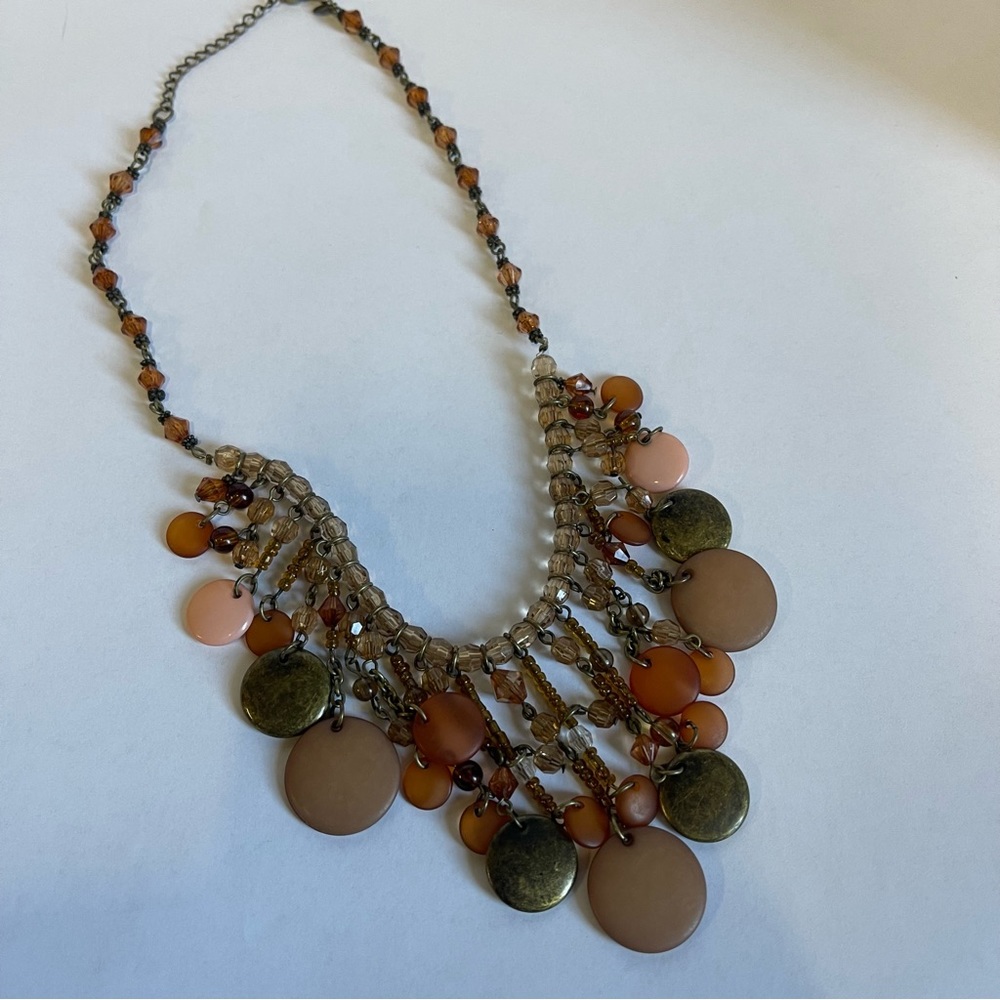 New retired‎ Premier Designs Free Fall fringe bib necklace